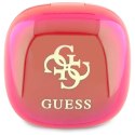 Guess słuchawki Bluetooth GUTWSJ144ESF TWS + stacja dokująca fuksja/fuschia Iridescent 4G Printed Logo