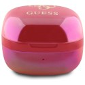 Guess słuchawki Bluetooth GUTWSJ144ESF TWS + stacja dokująca fuksja/fuschia Iridescent 4G Printed Logo