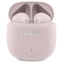 Guess słuchawki Bluetooth GUTWSJ14ESGP TWS + stacja dokująca różowy/pink Printed Classic Logo