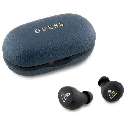 Guess słuchawki Bluetooth GUTWSPGTSPSB TWS + stacja dokująca niebieski/blue Grained Classic Logo