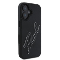 Karl Lagerfeld KLHCP16S3DRKSDLK iPhone 16 6.1" czarny/black hardcase 3D Rubber Signature