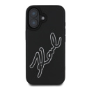 Karl Lagerfeld KLHCP16S3DRKSDLK iPhone 16 6.1" czarny/black hardcase 3D Rubber Signature