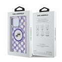 Karl Lagerfeld KLHMP15LHMCKMHU iPhone 15 Pro 6.1" fioletowy/purple IML Monogram Karl&Choupette Head MagSafe