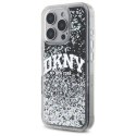 DKNY DKHCP16LLBNAEK iPhone 16 Pro 6.3" czarny/black hardcase Liquid Glitter Arch Logo