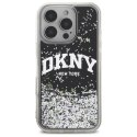 DKNY DKHCP16LLBNAEK iPhone 16 Pro 6.3" czarny/black hardcase Liquid Glitter Arch Logo