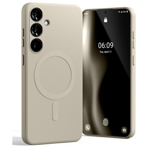 Mercury MagSafe Semi-Silicone Samsung S24 FE S721 kamienny/stone