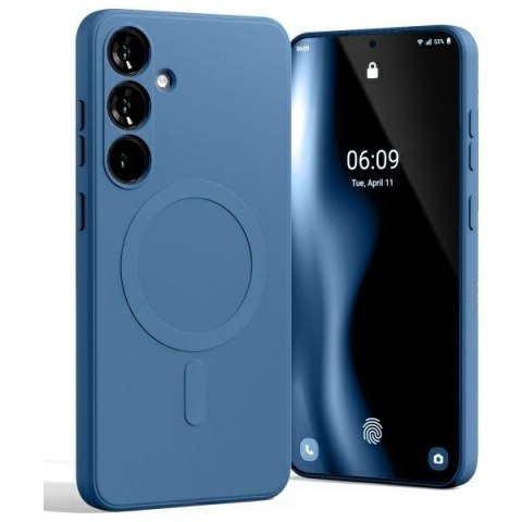 Mercury MagSafe Semi-Silicone Samsung S24 FE S721 niebieski /blue