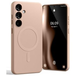 Mercury MagSafe Semi-Silicone Samsung S24 FE S721 różowo-piaskowy /pink sand