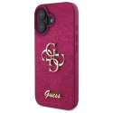 Guess GUHCP16SHG4SGU iPhone 16 6.1" fioletowy/lpurple hardcase Fixed Glitter Big 4G