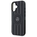 Mercedes MEHMP16S23HRSK iPhone 16 6.1" czarny/black hardcase MB Double Layer Crossed Lines MagSafe