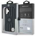 Mercedes MEHMP16S23HRSK iPhone 16 6.1" czarny/black hardcase MB Double Layer Crossed Lines MagSafe