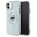 Karl Lagerfeld KLHMN61HLSCHH iPhone 11 / Xr 6.1" biały/white hardcase IML Metal Choupette Head MagSafe