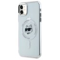 Karl Lagerfeld KLHMN61HLSCHH iPhone 11 / Xr 6.1" biały/white hardcase IML Metal Choupette Head MagSafe