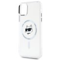 Karl Lagerfeld KLHMN61HLSCHH iPhone 11 / Xr 6.1" biały/white hardcase IML Metal Choupette Head MagSafe