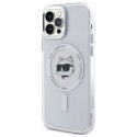 Karl Lagerfeld KLHMP12MHLSCHH iPhone 12 / 12 Pro 6.1" biały/white hardcase IML Metal Choupette Head MagSafe