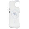 Karl Lagerfeld KLHMP15MHLSCHH iPhone 15 Plus 6.7" biały/white hardcase IML Metal Choupette Head MagSafe