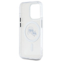 Karl Lagerfeld KLHMP15XHLSKCH iPhone 15 Pro Max 6.7" biały/white hardcase IML Metal Karl&Choupette Head MagSafe