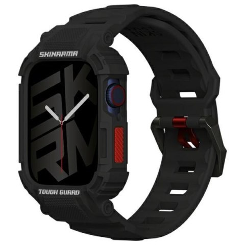 Skinarma pasek+etui Mecha 2in1 Apple Watch 45/44mm czarny/black