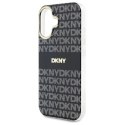 DKNY DKHMP16SHRHSEK iPhone 16 6.1" czarny/black hardcase Repeat Texture Pattern With Stripe