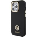 Guess GUHCP15LM4DGPK iPhone 15 Pro 6.1" czarny/black hardcase Silicone Logo Strass 4G