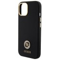 Guess GUHCP15SM4DGPK iPhone 15 / 14 / 13 6.1" czarny/black hardcase Silicone Logo Strass 4G