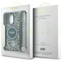 Guess GUHMP16XHCPOFPA iPhone 16 Pro Max 6.9" zielony/green hardcase IML Flowers Allover Electro With Pearl Strap MagSafe