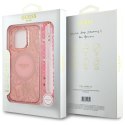 Guess GUHMP16LHCPOFPP iPhone 16 Pro 6.3" różowy/pink hardcase IML Flowers Allover Electro With Pearl Strap MagSafe