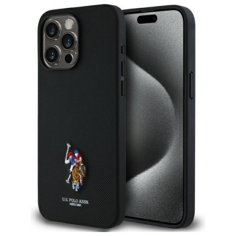 US Polo USHCP15XPEMK iPhone 15 Pro Max 6,7" czarny/black Embroidered DH Color