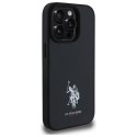 US Polo USHCP15XPGEK iPhone 15 Pro Max 6,7" czarny/black Leather Embroidered DH Color