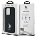 US Polo USHCP15XPGEK iPhone 15 Pro Max 6,7" czarny/black Leather Embroidered DH Color