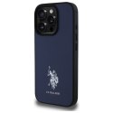 US Polo USHCP15XPGEV iPhone 15 Pro Max 6,7" granatowy/navy Leather Embroidered DH Color