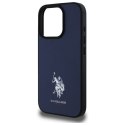 US Polo USHCP15XPGEV iPhone 15 Pro Max 6,7" granatowy/navy Leather Embroidered DH Color