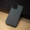 Nakładka Mag Leather do iPhone 16 Pro 6,3" ciemnozielona