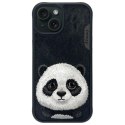 Nimmy etui iPhone 15 6.1" czarny/black Big Eyed Pet 2.0 Panda