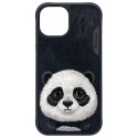 Nimmy etui iPhone 15 6.1" czarny/black Big Eyed Pet 2.0 Panda