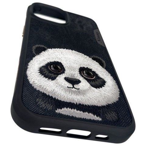 Nimmy etui iPhone 15 6.1" czarny/black Big Eyed Pet 2.0 Panda