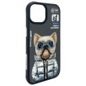 Nimmy etui iPhone 15 6.1" czarny/black Cool&Cute 2.0 Dog