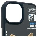 Nimmy etui iPhone 15 6.1" czarny/black Cool&Cute 2.0 Dog