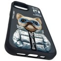 Nimmy etui iPhone 15 6.1" czarny/black Cool&Cute 2.0 Dog