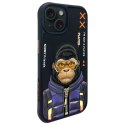 Nimmy etui iPhone 15 6.1" czarny/black Cool&Cute 2.0 Monkey