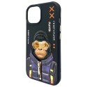 Nimmy etui iPhone 15 6.1" czarny/black Cool&Cute 2.0 Monkey