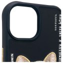 Nimmy etui iPhone 15 6.1" czarny/black Glasses Cool Dog