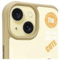 Nimmy etui iPhone 15 6.1" khaki Cool&Cute 2.0 Cat