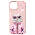 Nimmy etui iPhone 15 6.1" różowy/pink Cool&Cute 2.0 Cat