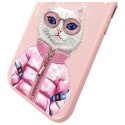 Nimmy etui iPhone 15 6.1" różowy/pink Cool&Cute 2.0 Cat