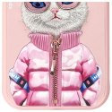 Nimmy etui iPhone 15 6.1" różowy/pink Cool&Cute 2.0 Cat