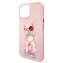 Nimmy etui iPhone 15 6.1" różowy/pink Glasses Cool Cat