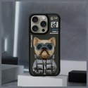 Nimmy etui iPhone 15 Pro 6.1" czarny/black Cool&Cute 2.0 Dog