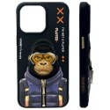 Nimmy etui iPhone 15 Pro 6.1" czarny/black Cool&Cute 2.0 Monkey