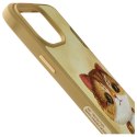 Nimmy etui iPhone 15 Pro 6.1" khaki Big Eyed Pet 2.0 Cat